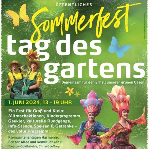 Öffentliches Gartenfest - Tag des Gartens: 1. Juni 2024