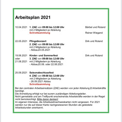 Arbeitsplan 2021